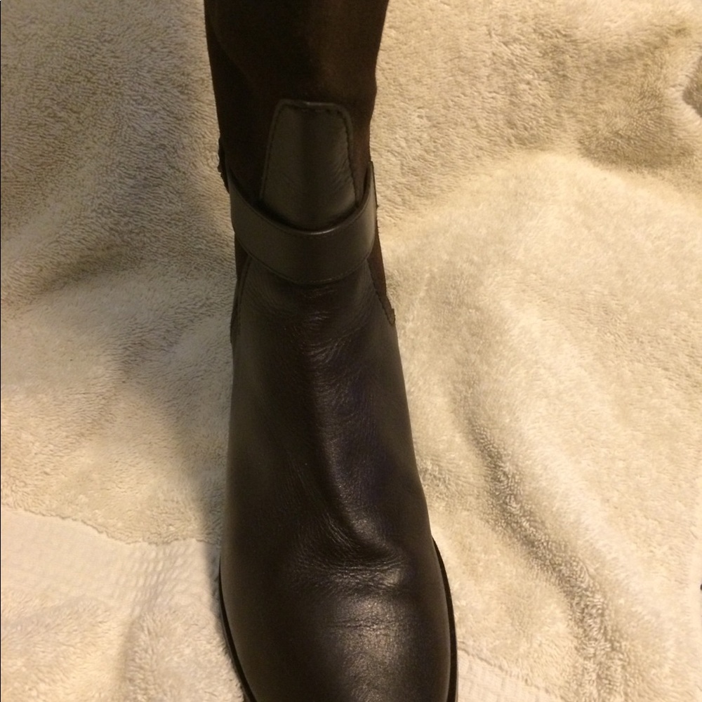 Cole Haan women’s brown suede & leather riding boots - Picture 7 of 8